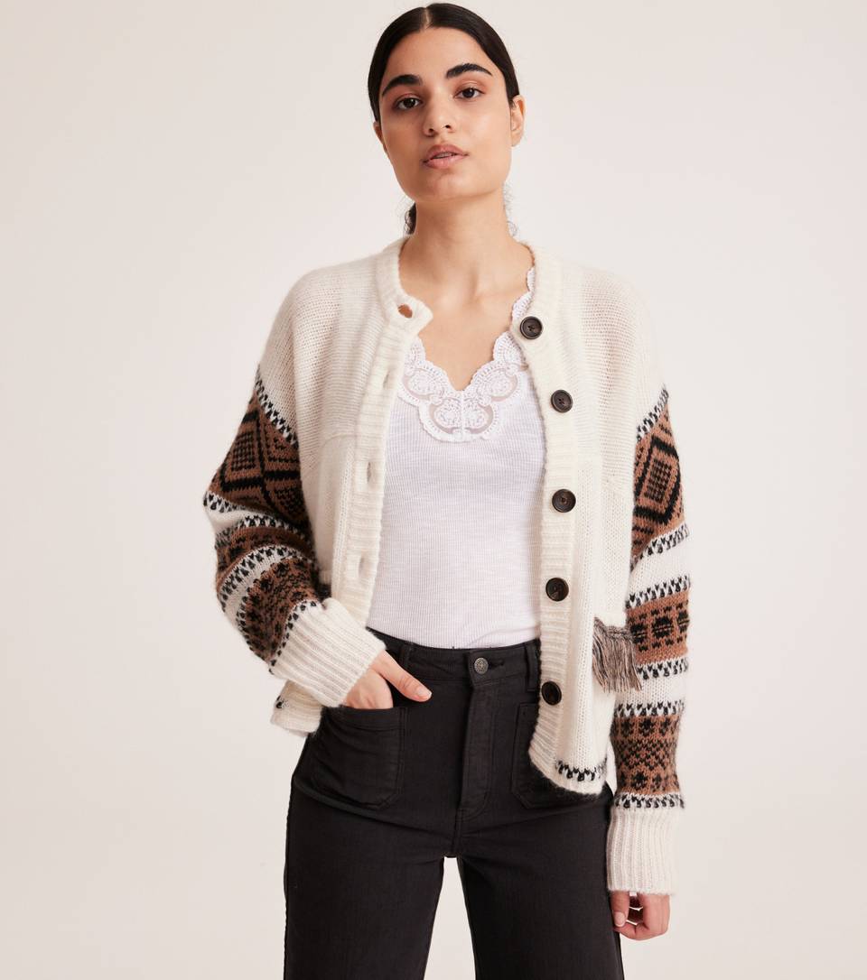 Ann Knitted Cardigan Cream