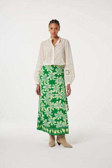 Bobo Green Glow Bali Palms Skirt