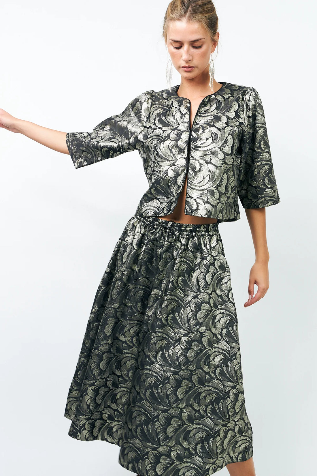 Trine Silver Short Jacket
