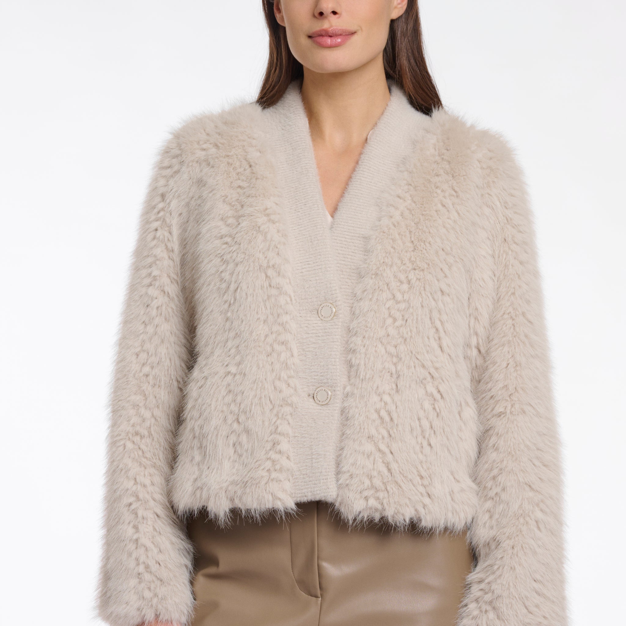 Chaimae Short Faux Fur Jacket