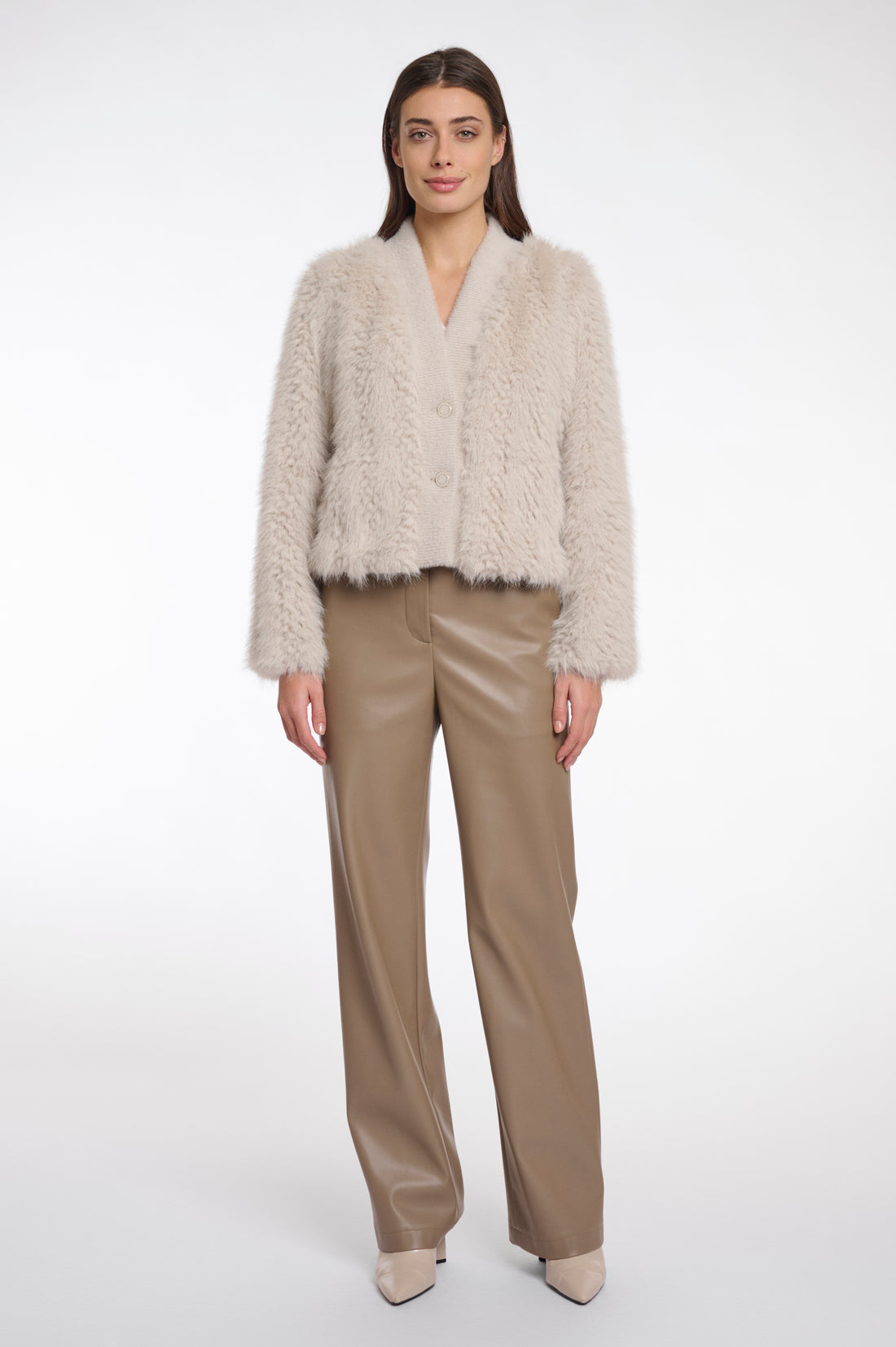 Chaimae Short Faux Fur Jacket