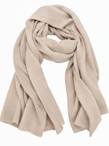 Cashmere Cork Beige Large Scarf Wrap