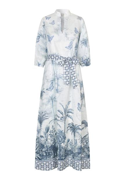 Salma Empire Print Dress
