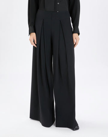 Diminish Black Wide Leg Trousers