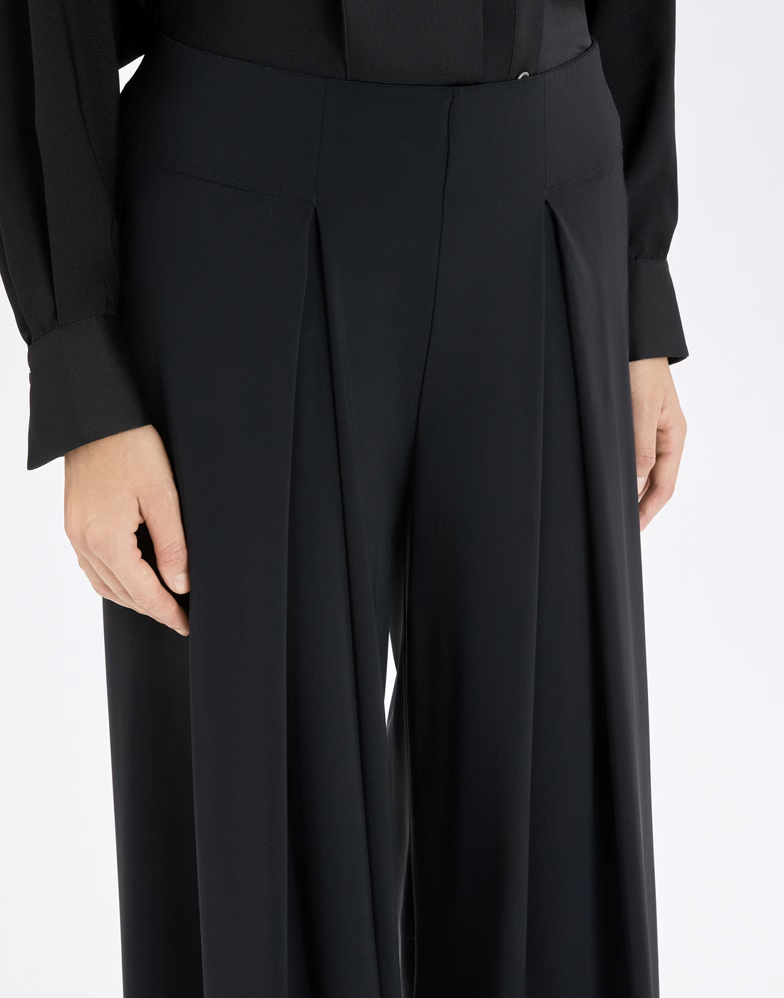 Diminish Black Wide Leg Trousers