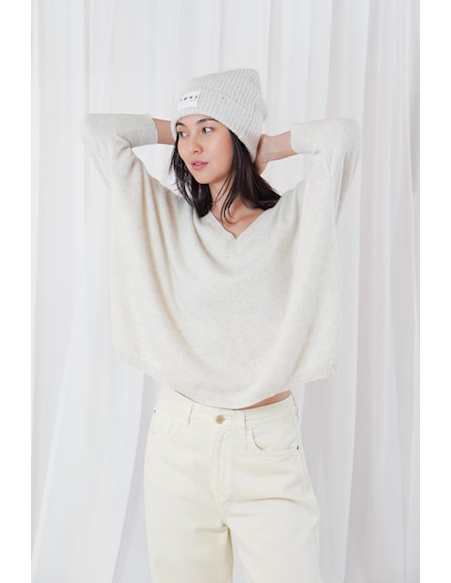 Jefferson 3/4 Sleeve V Neck Jumper