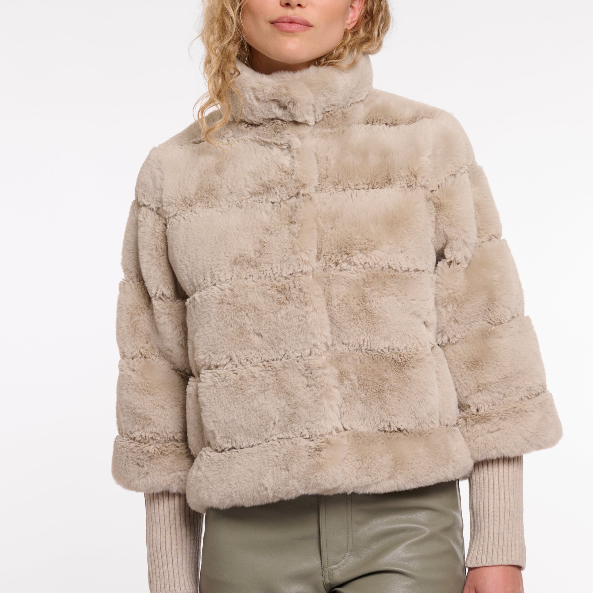 Feline Birch Faux Fur Jacket