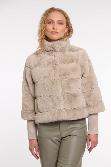 Feline Birch Faux Fur Jacket