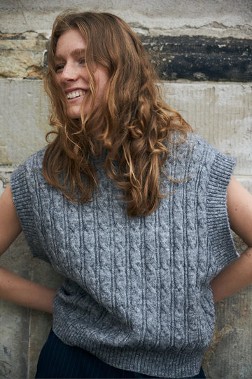 Finn Grey Knit Vest