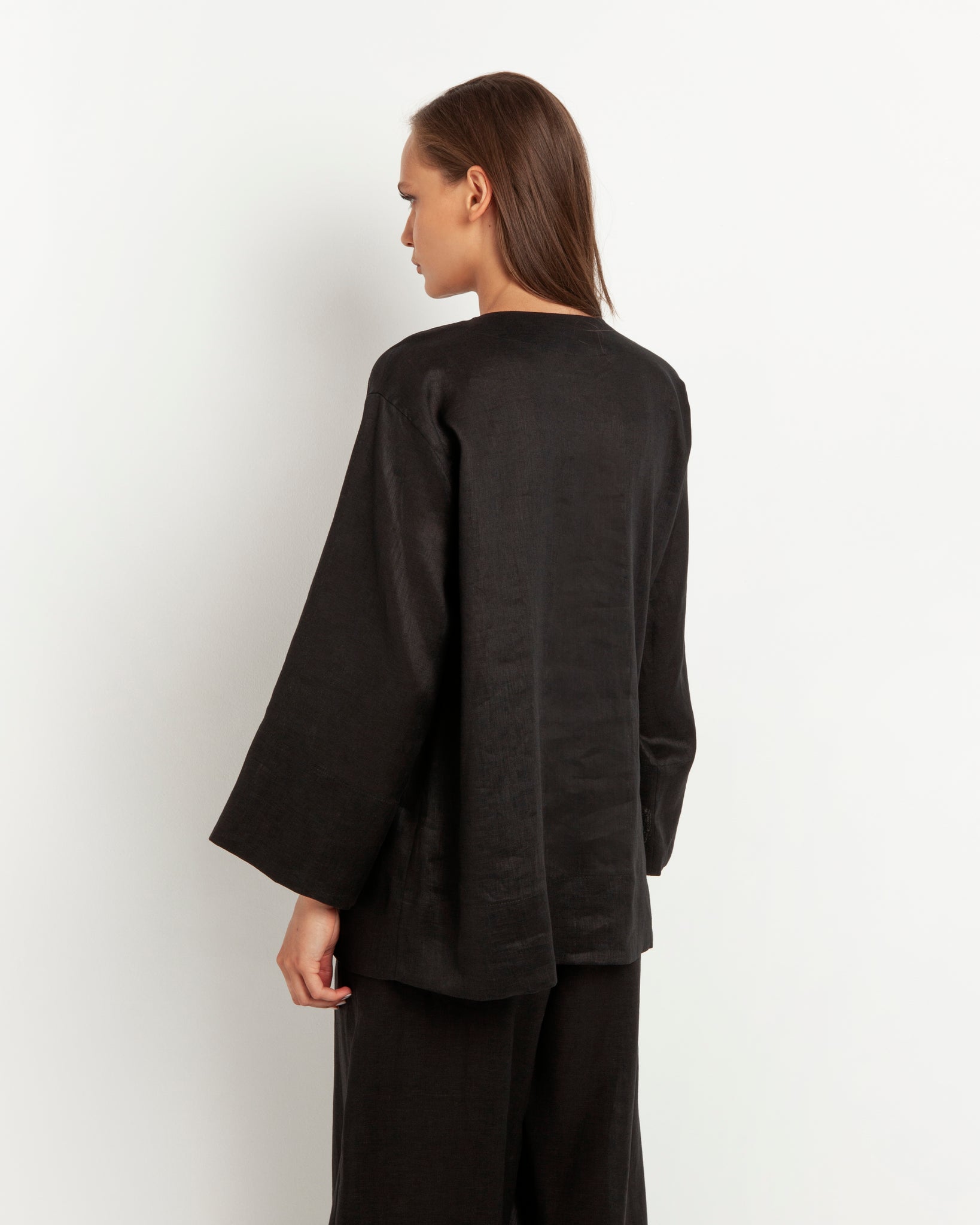 Black Linen Tunic