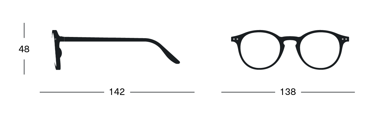 Izipizi 'Havane' #D Reading Glasses
