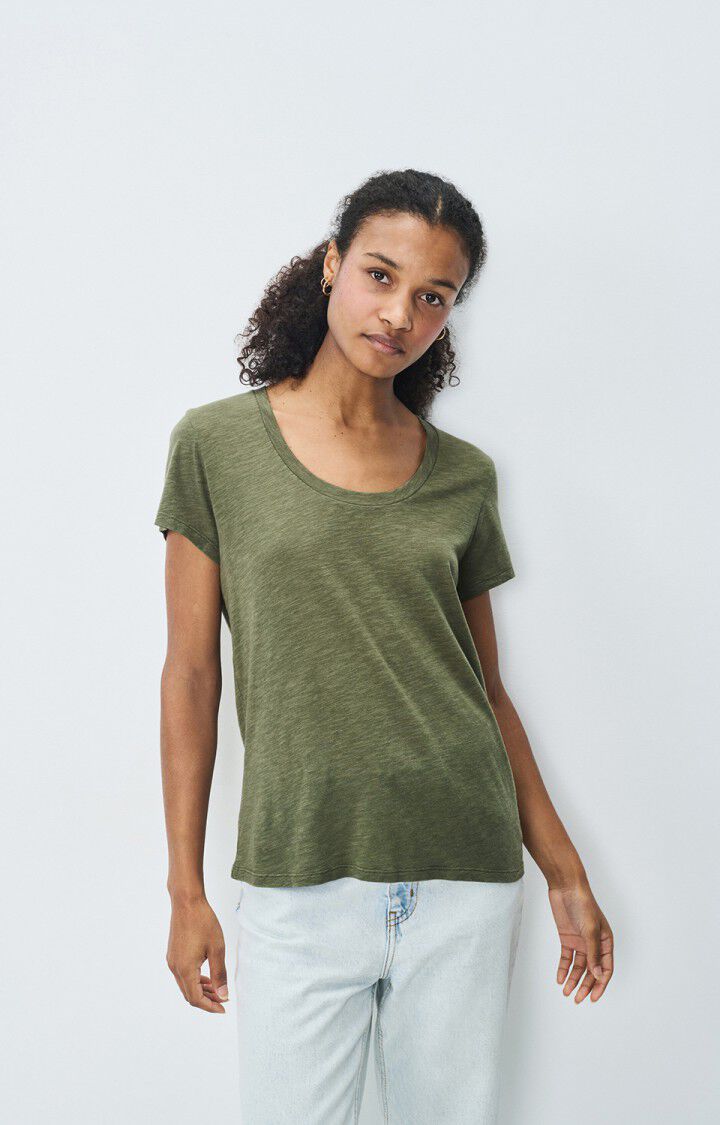 Jacksonville VIntage Kaki Scoop Neck T-Shirt
