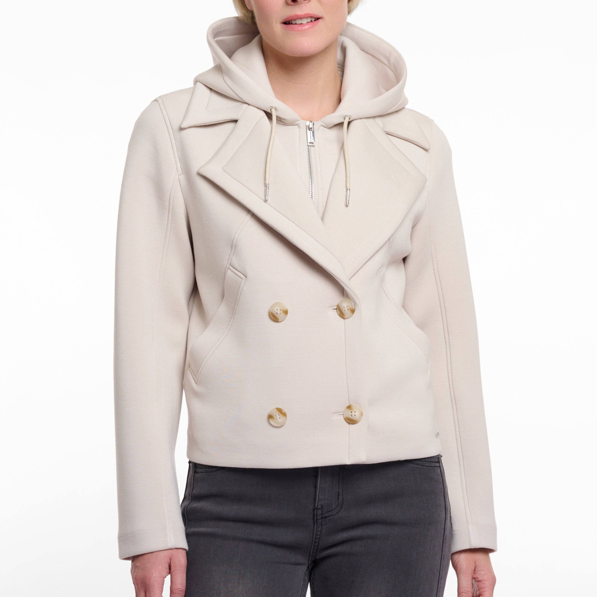 Jennifer Biker Jacket in Fog Grey