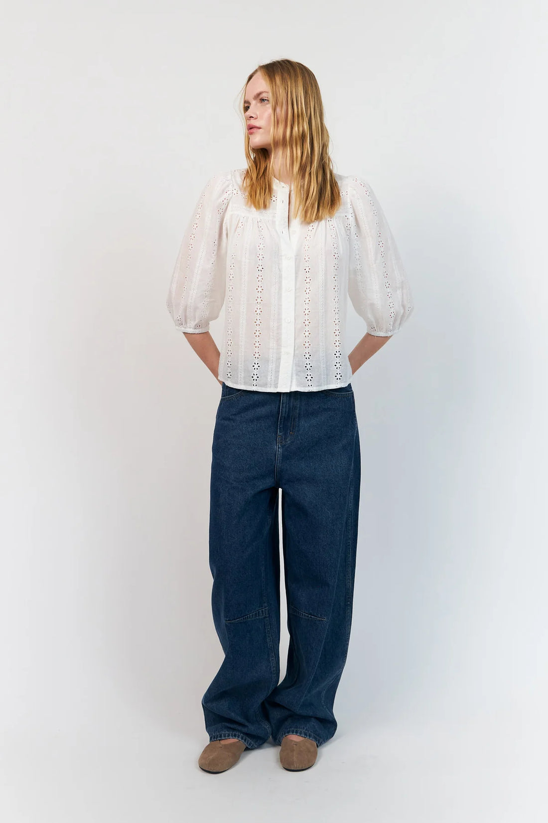 June  White Shirt