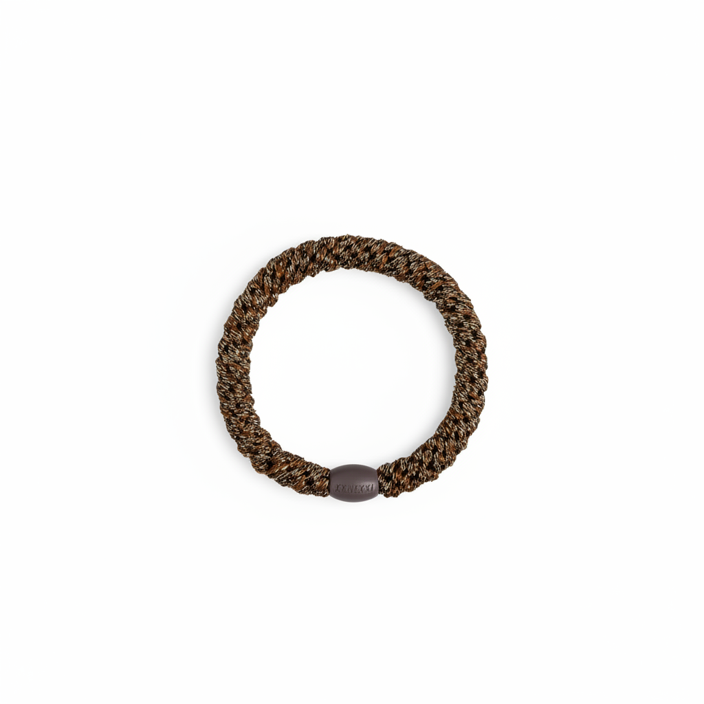 KKNEKKI Coffee Glitter Hair Tie