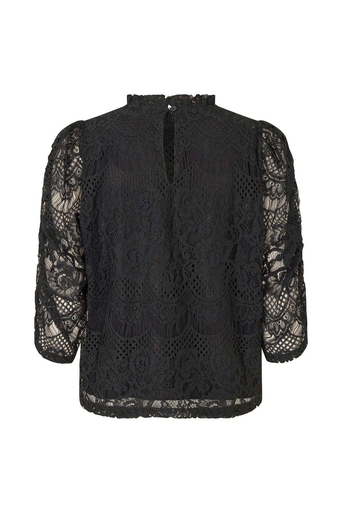 Lilou Black Lace Blouse