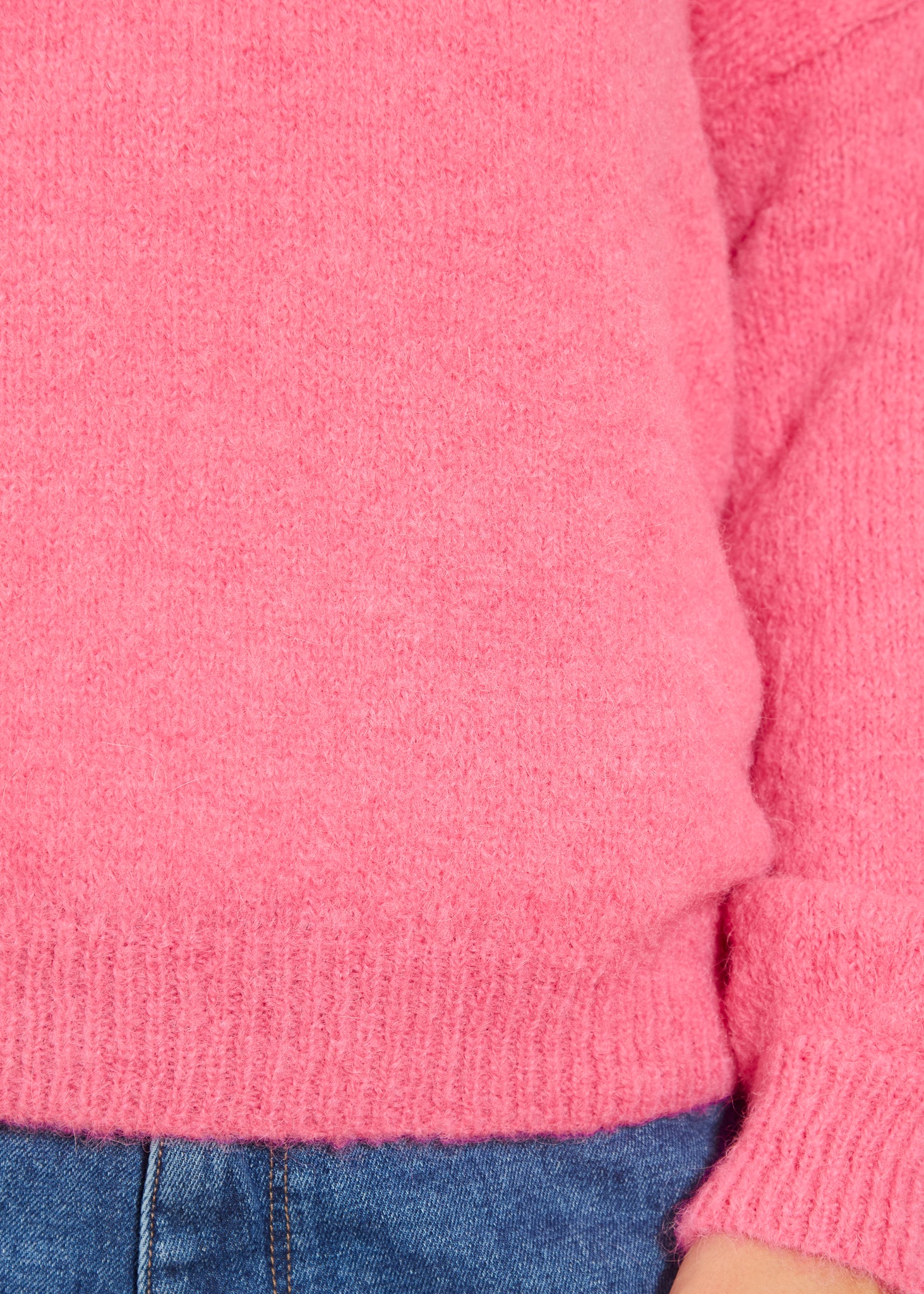 Breka Raspberry V Neck Sweater