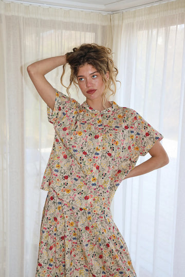Mya Flower Print Shirt