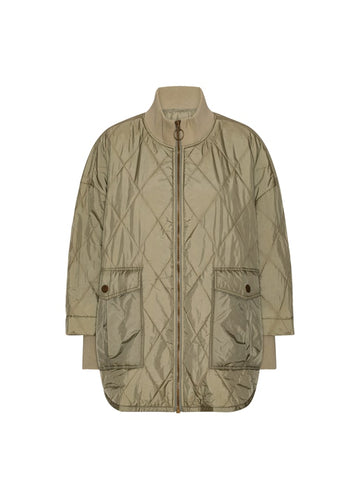 Nima Short Poncho Jacket in Moss