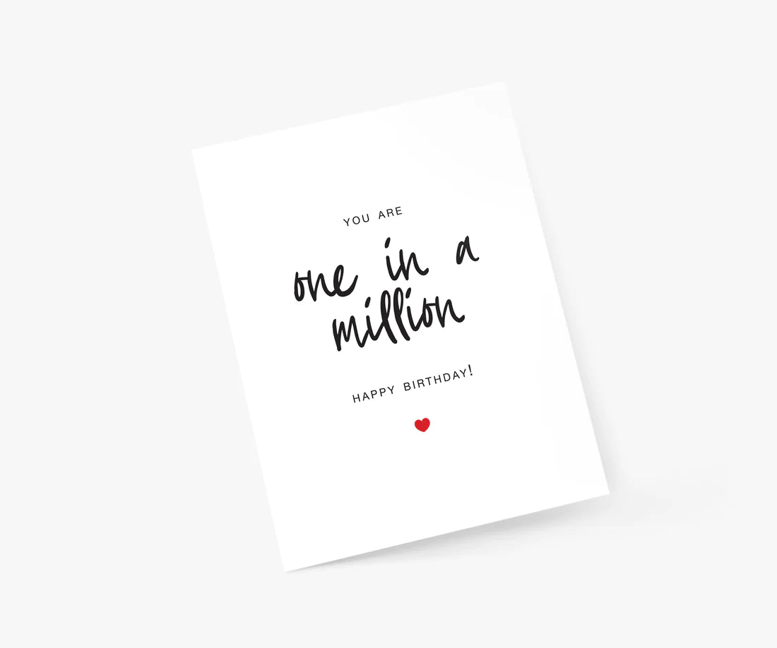 One In A Million Card White