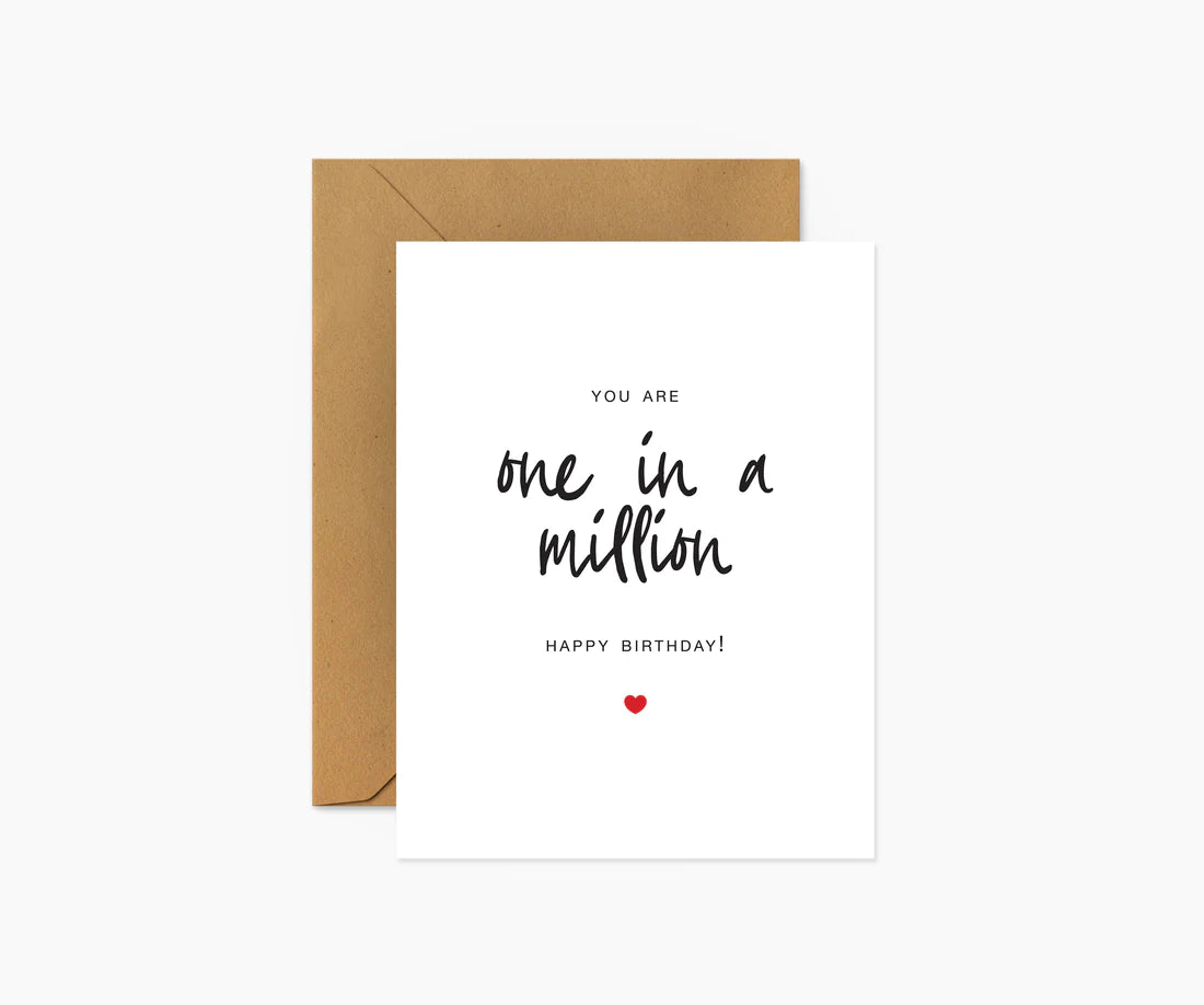 One In A Million Card White