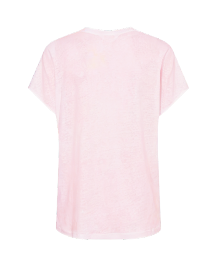 Axelines V Neck Pink TShirt