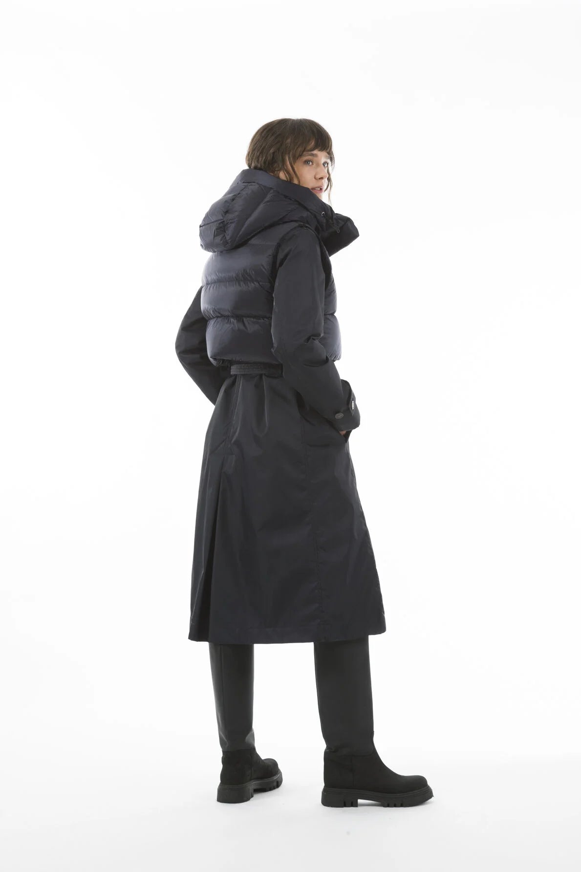 Dawn 2 in 1 Coat with Detachable Cropped Gilet