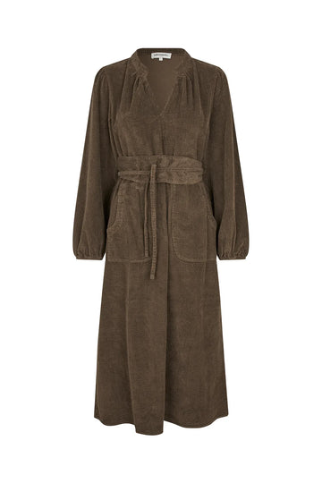 Paris Dark Mokka Midi Dress