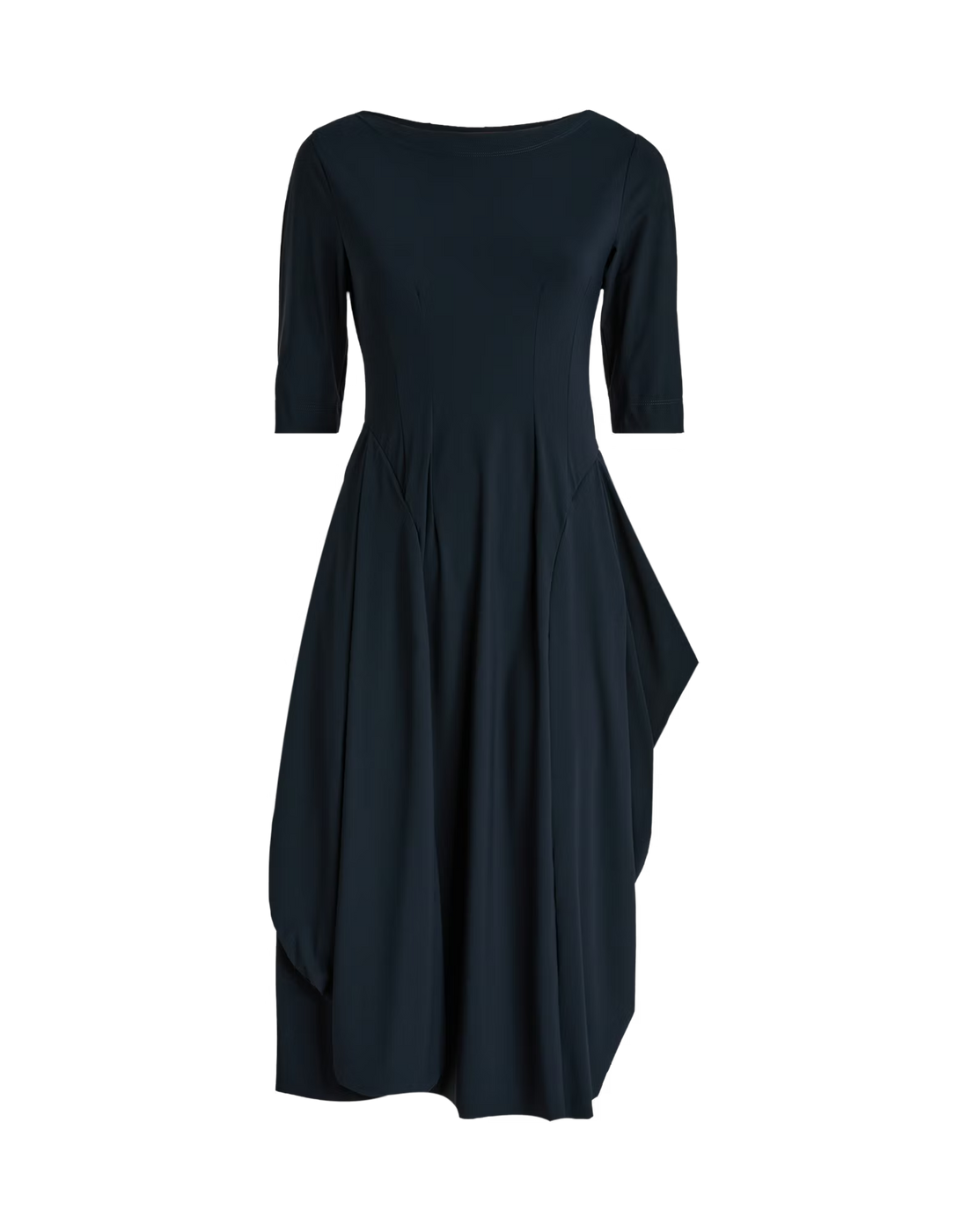 Navy New Messenger  Short Sleeved Dress