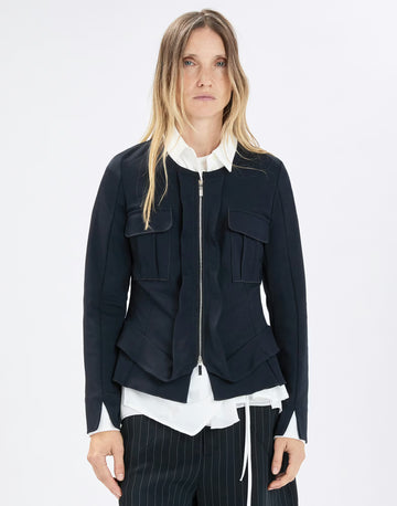 Sapphire Black Fitted Jacket