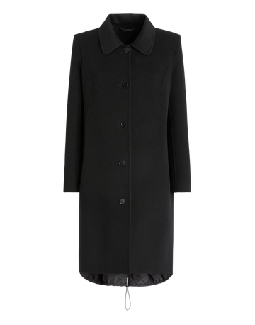 Engage Black & Nylon Coat
