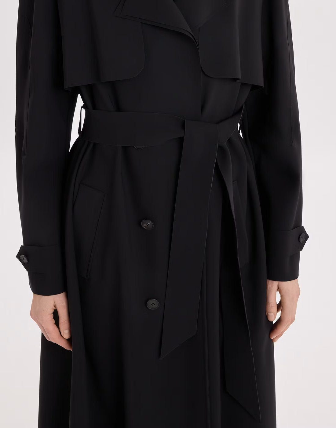 Smuggler Black Trench Coat