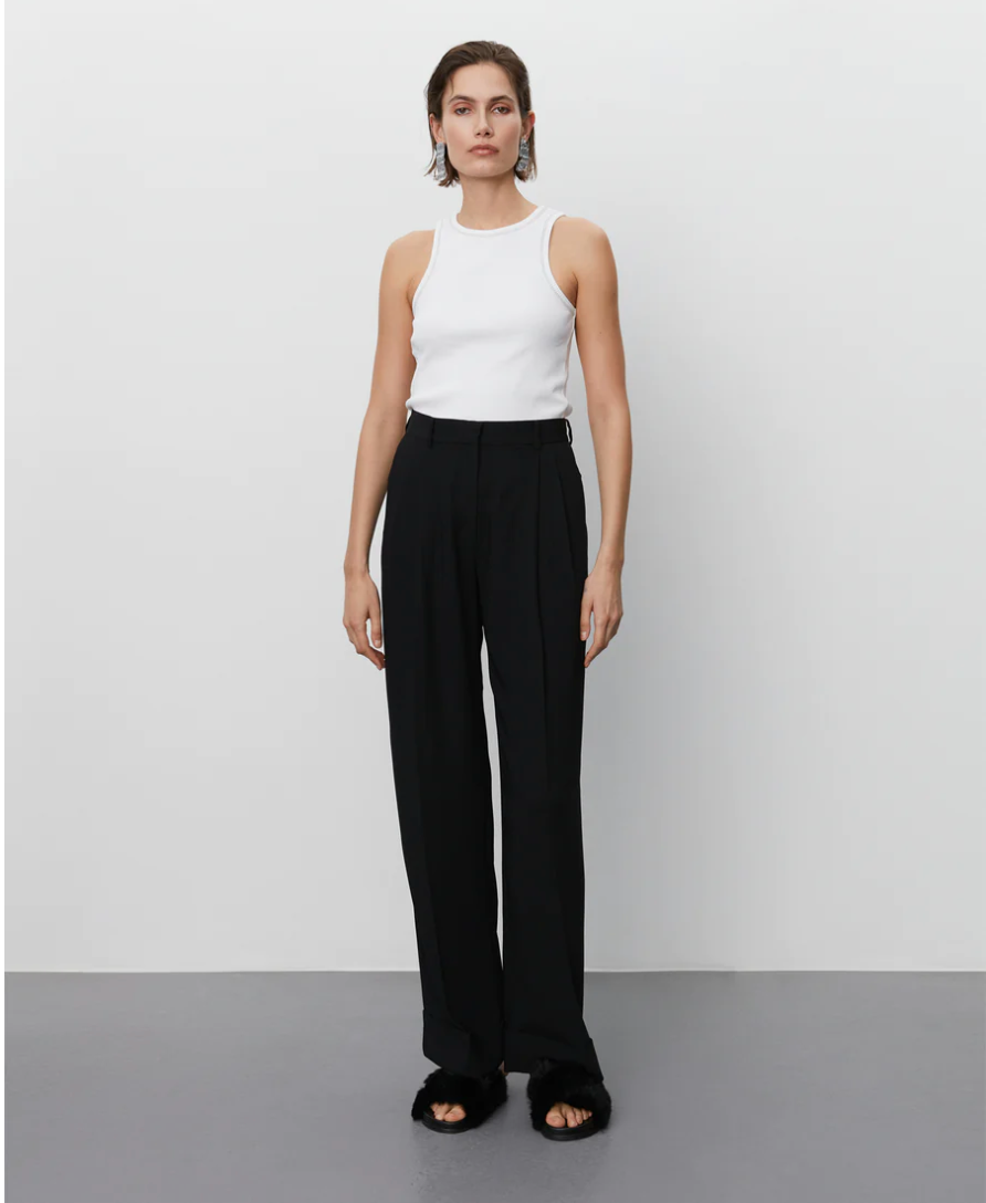 Jacques Black High Rise Trousers With Turn Up