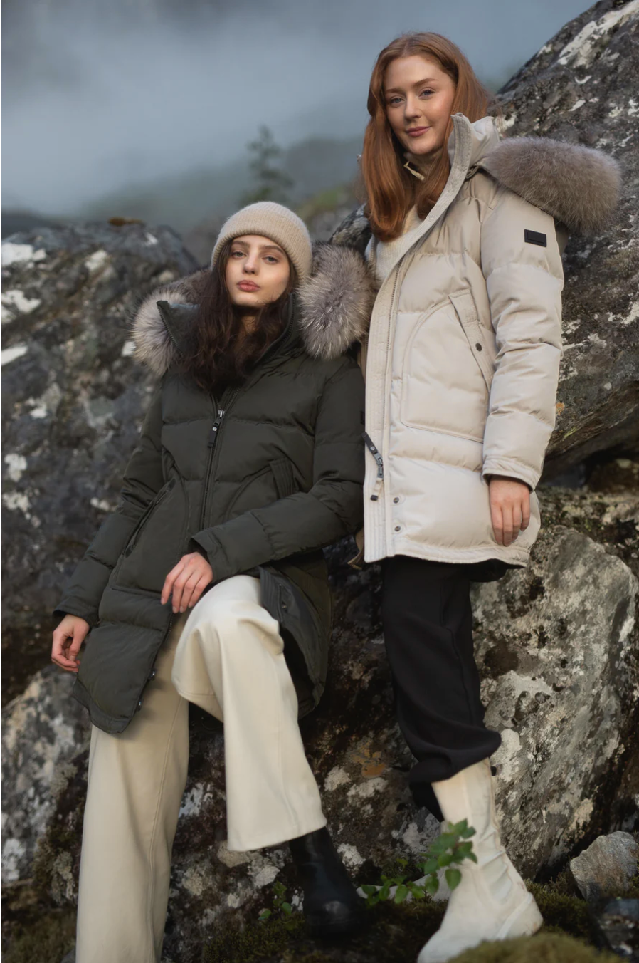 Monet V11 Long Coat Khaki