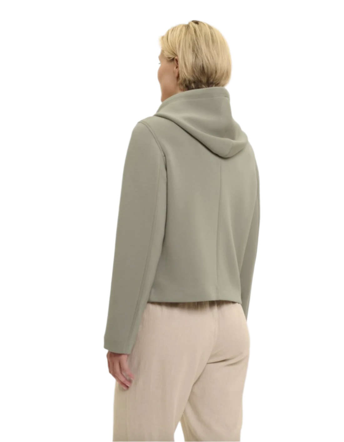 Jennifer Biker Jacket in Dusty Khaki