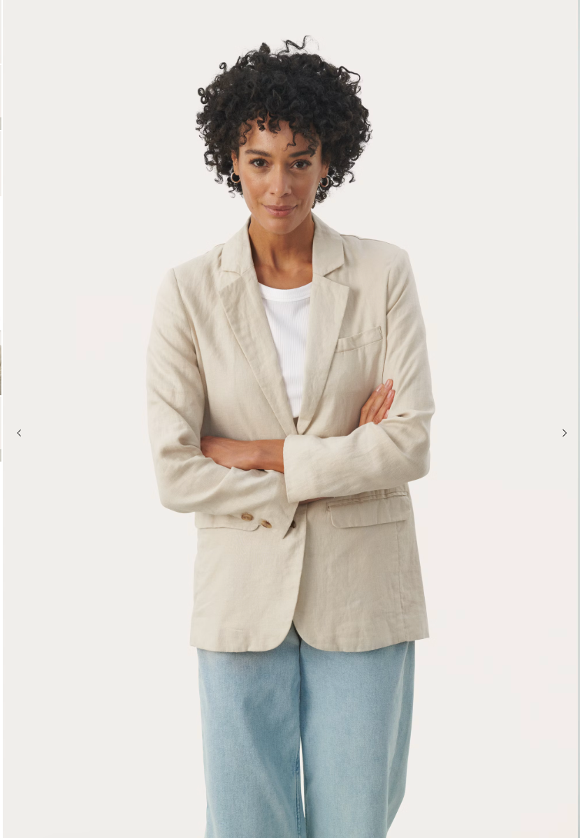 Nyan Beige Linen Blazer