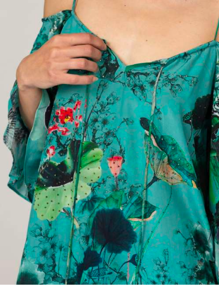 Gypsy Rapa Flora Silk Top