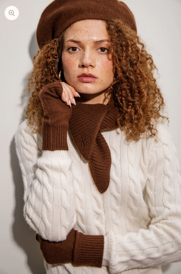 Knitted Cashmere Coco Neck Tie