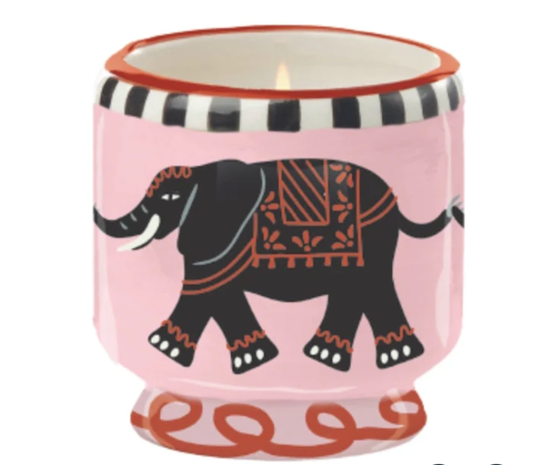 Paddywax A Dopo 8 oz./226g Ceramic Scented Candle / Elephant - Tobacco Vanilla