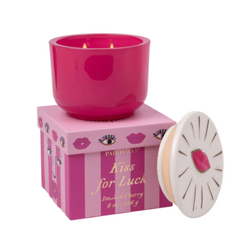 Lip Smoked Cherry Charmed Candle with Lid
