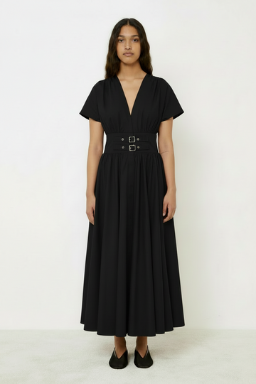 Black Buckle Dress
