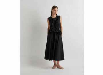 Ruffle Detail Midi Dress
