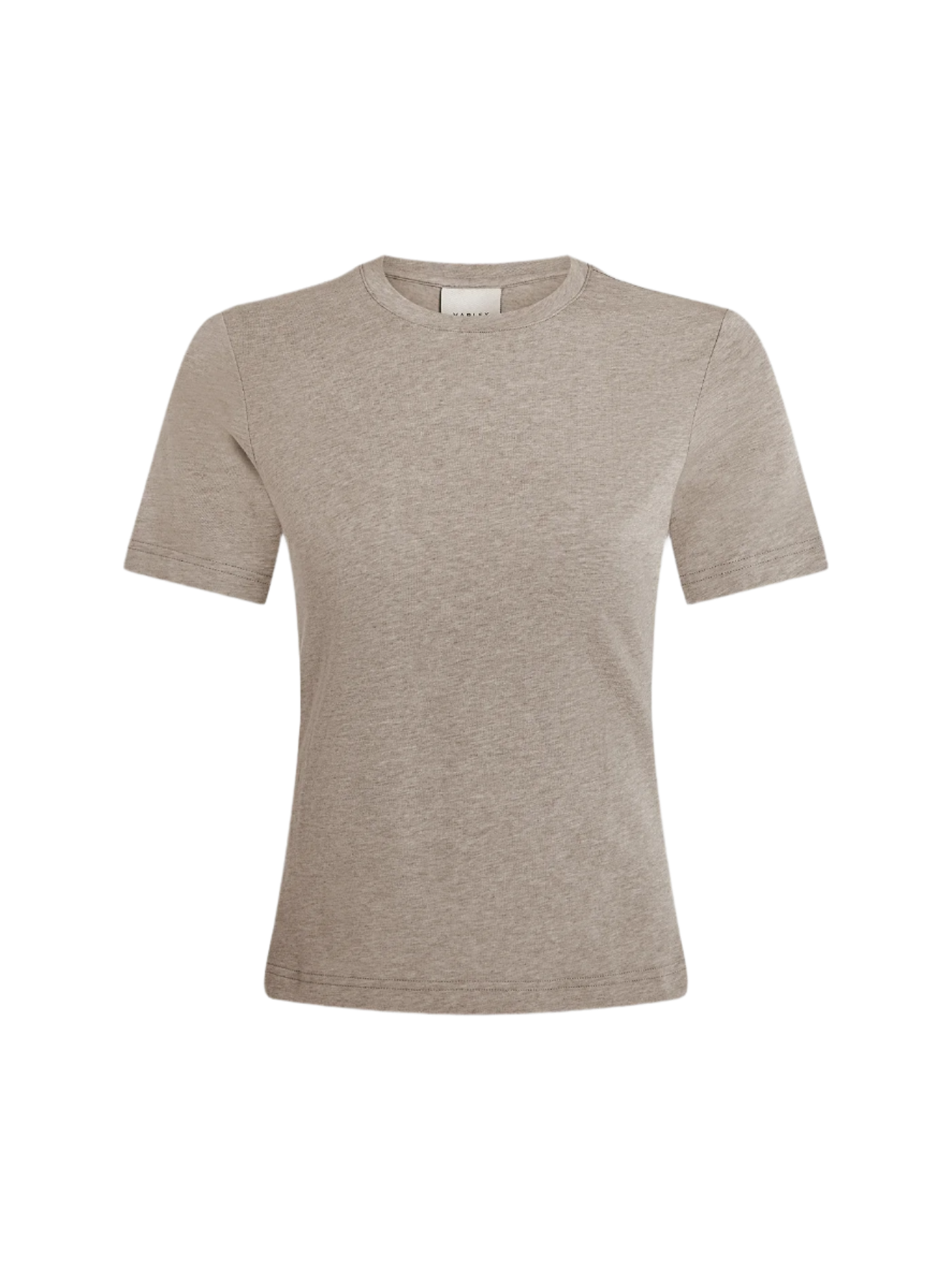 Regina Taupe Marl Fitted Tee Shirt