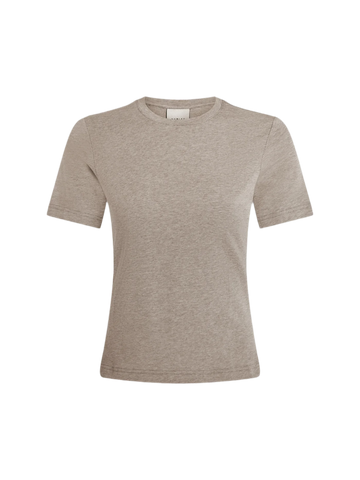 Regina Taupe Marl Fitted Tee Shirt