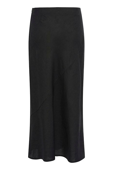 Nitta Navy Linen Skirt
