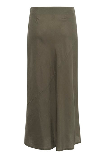 Nitta Khaki Linen Skirt