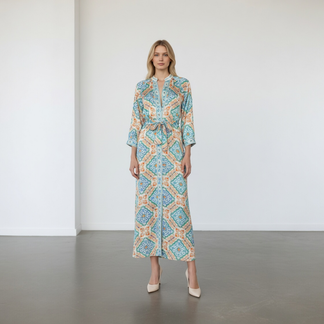Bandana Orange Tile Dress