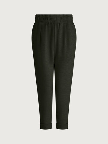 Olive Marl Rolled Cuff Pant 28.5cm