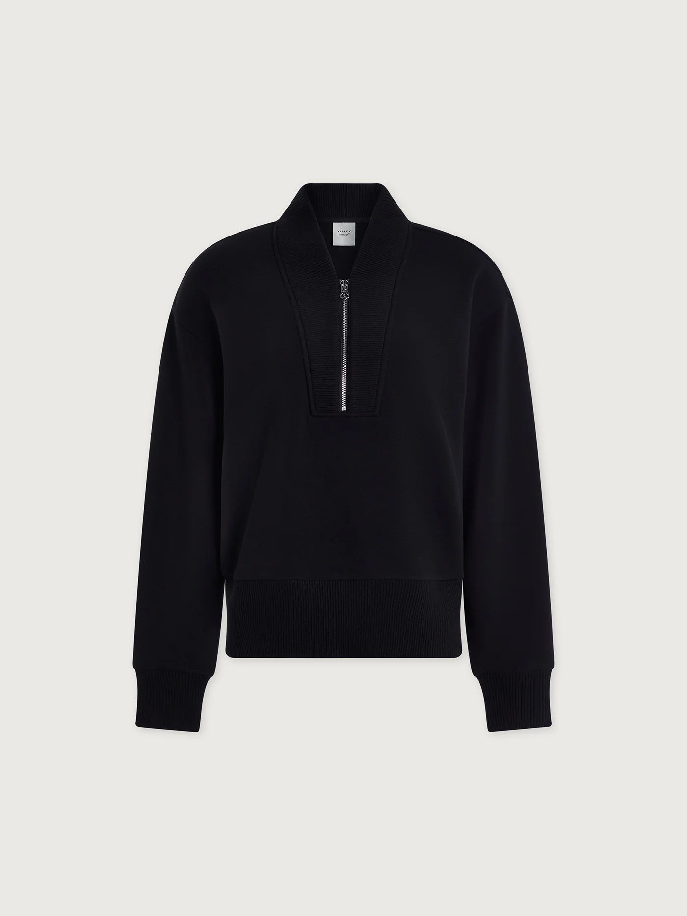 Sally Black Half Zip Sweatshirt
