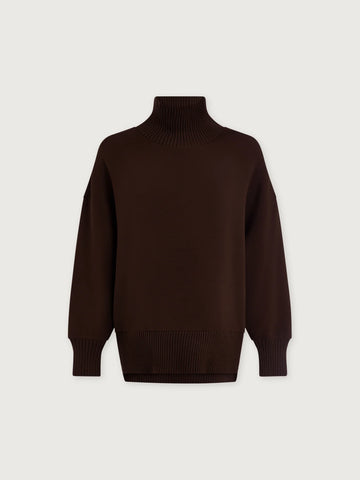 Coffe Bean Barker High-Neck Sweatshirt